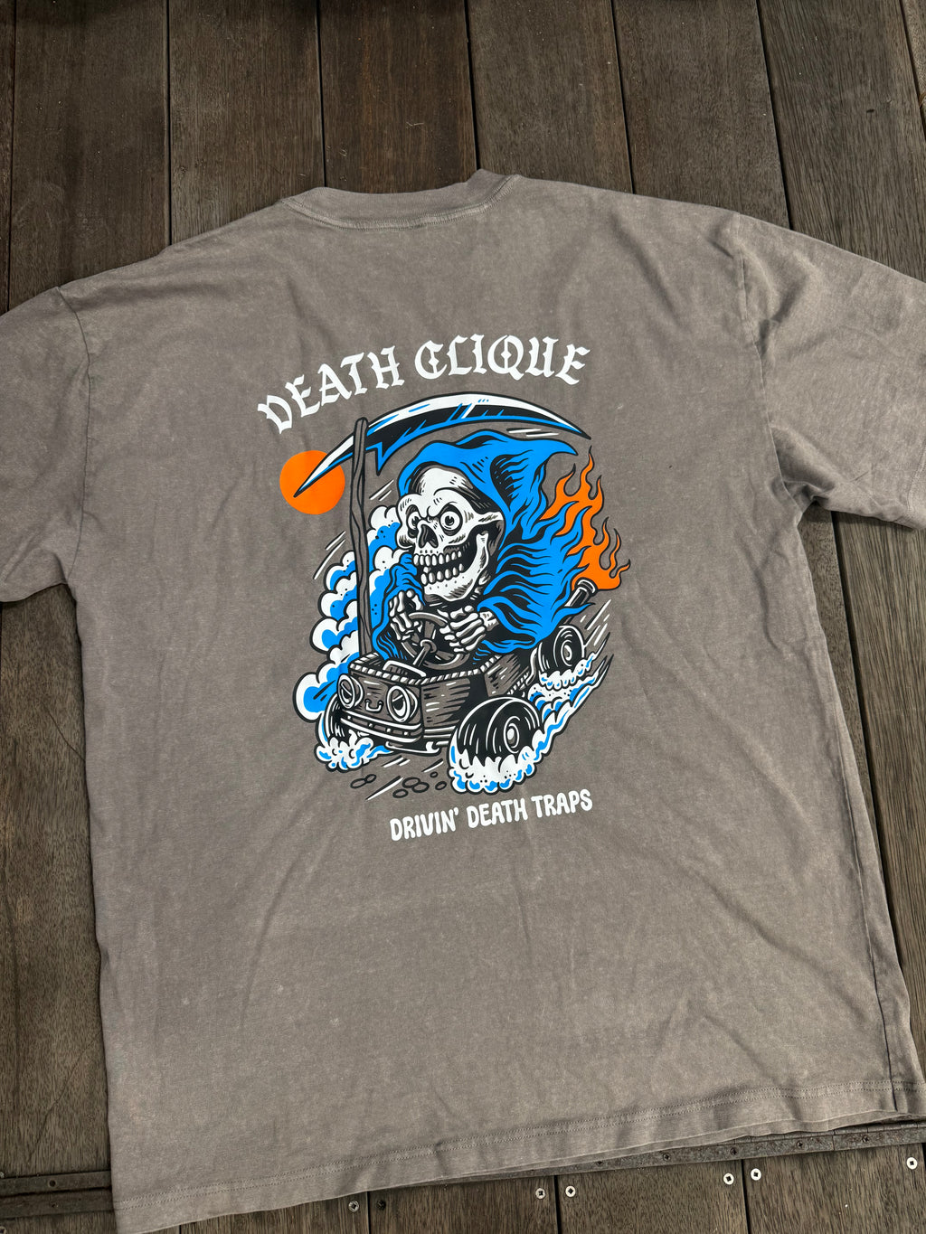 Death Traps - Stonewash Oversized Tee