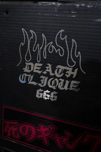 666 Flames Chrome Sticker